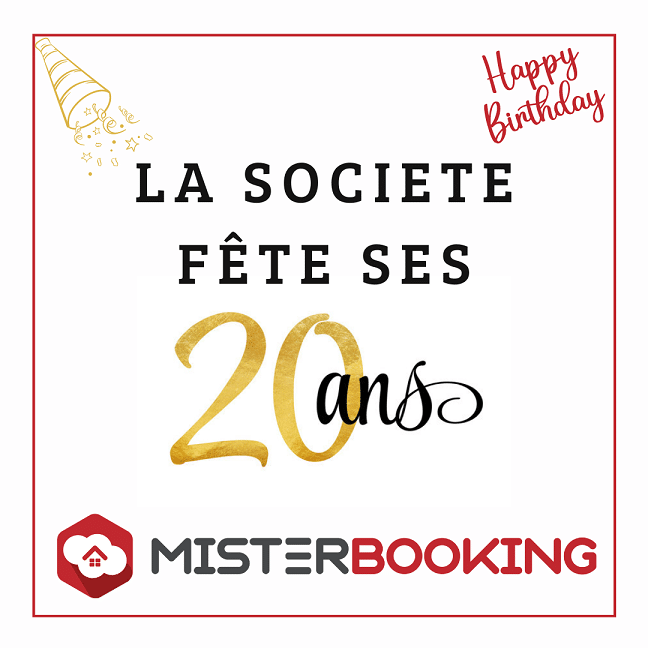 Misterbooking célèbre son 20ème anniversaire