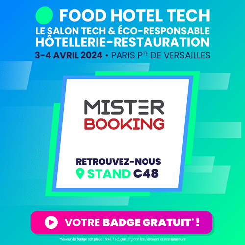 Misterbooking sera présent au FHT Paris 2024, Stand C48